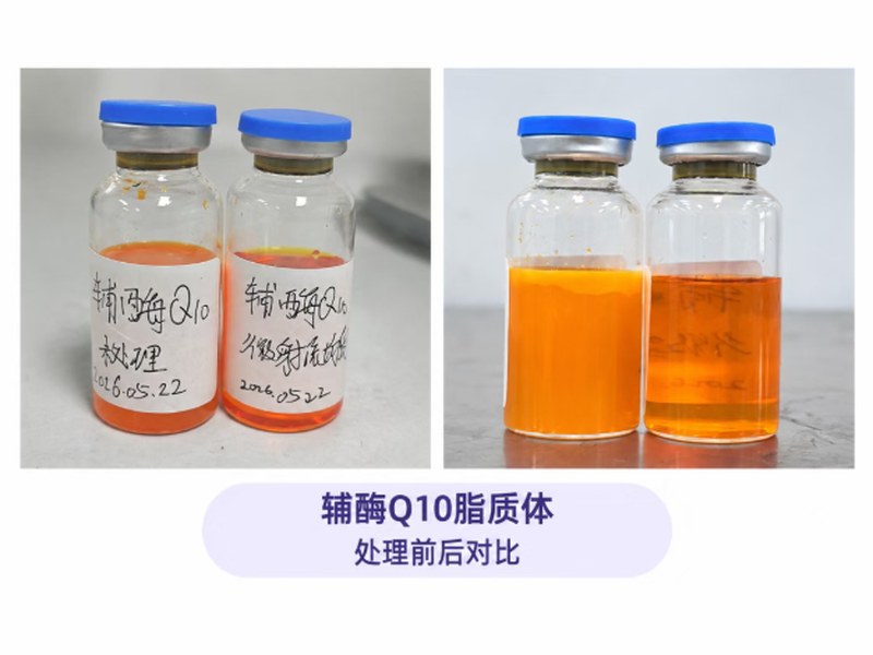 辅酶Q10均质前后对比
